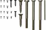 Screws & Pins,
complete set for
Hawken halfstock rifle,
unplated steel